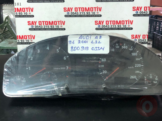 Audi A8 4.2 gosterge saati 8D0919033M cikma