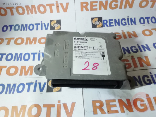 RENAULT CLİO AİRBAG BEYNİ 610796000