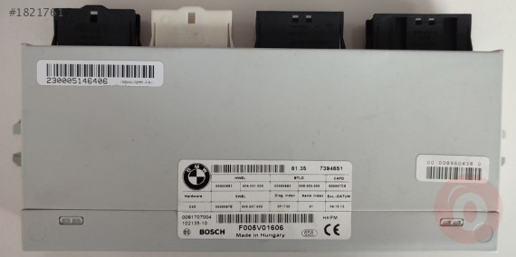 7394651 BMW 5 SERİSİ BAGAJ KALDIRMA MODÜL F005V01606