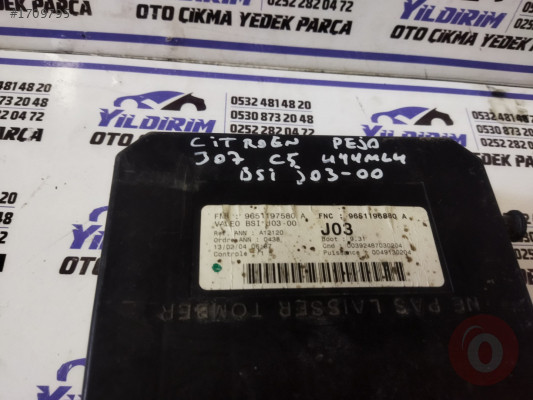 CITROEN C5 PEUGEOT 307 BSİ BEYNİ