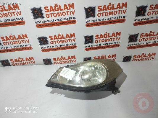 RENAULT SYMBOL THALİA ÇIKMA SOL FAR OEM; 7701070630