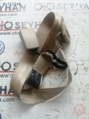 1J0857487E volkswagen bora arka koltuk orta emniyet kemeri
