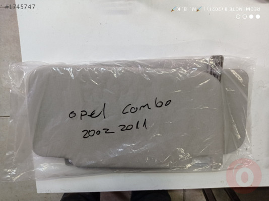 Opel combo,2002,2011 iki adet Güneşlik orjinal sıfır