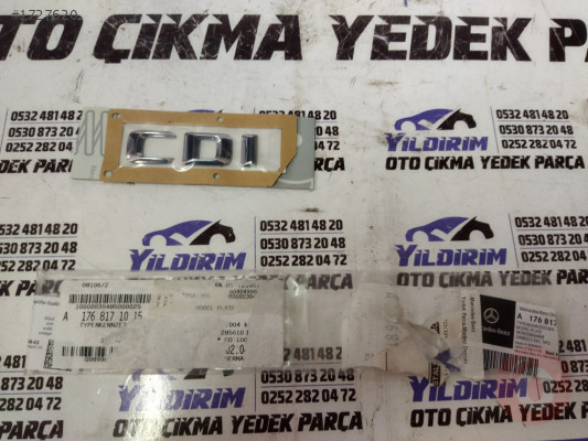 MERCEDES BENZ CDI AMBLEM ARMA YAZI A1768171015