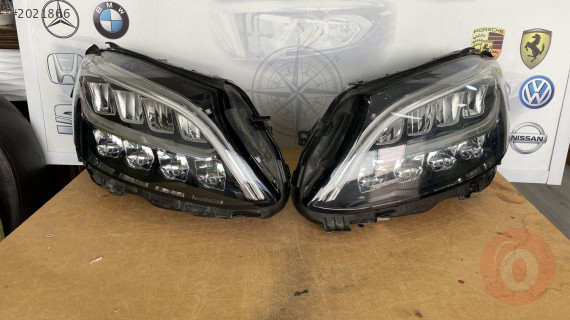 MERCEDES  205 KASA C CLASS FULL LED SAĞ SOL ÖN FAR ÇIKMA