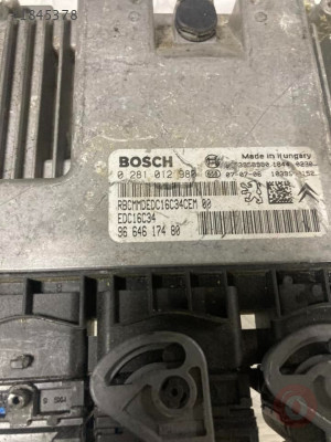 CITROEN C4 1.6 HDİ MOTOR BEYNİ 0281012980 EDC16C34 966461748