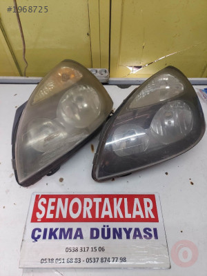 RENAULT CLİO ORİJİNAL SOL FAR SİYAH VE GRİ İÇ