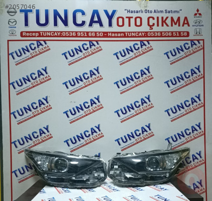 TOYOTA AURİS SAĞ LED'Lİ MERCEKLİ FAR 2015-2018 ÇIKMA PARÇA