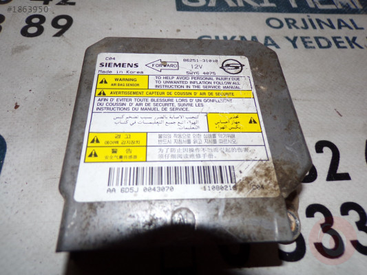 ÇIKMA 8625131040 SSANYONG ACTIYON AIRBAG BEYNİ