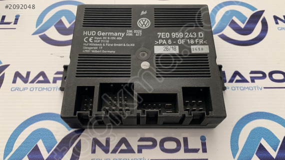 7E0959243D TRANSPORTER SÜRGÜLÜ KAPI KONTROL BEYNİ.2012/2019