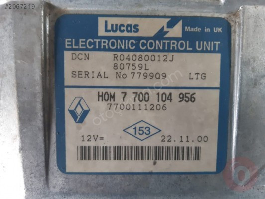 H0M7700104956,KANGO 1.9 MOTOR BEYNİ,7700104956 KANGO BEYNİ