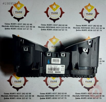 VOLKSWAGEN GOLF CIKMA ELEKTRIK KILOMETRE SAATI 5K0920960N