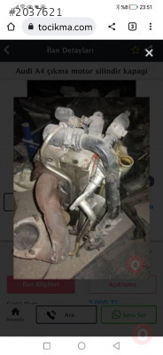Audi A4 b7 silindir kapak