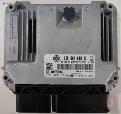 Motor ECU'Skoda Yeti 2.0 TDI 4x4, 0281019116 03L906018QL