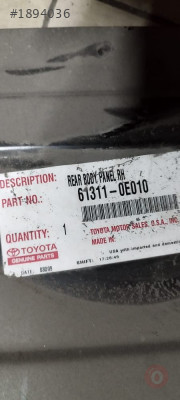 COROLLA 2004/2009 SAĞ ORTA DİREK SACI