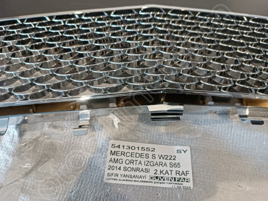MERCEDES S W222 AMG ÖN TAMPON ORTA IZGARA S65 2014 541301552