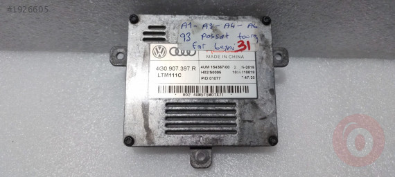 AUDİ A1 A3 A4 A6 Q3 PASSAT TOUAREG LED BEYNİ RİZELİ 4G090739