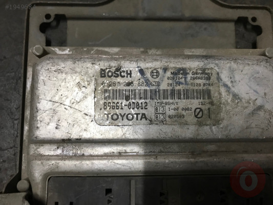 Toyota Yaris 1.0 VVTİ Motor Beyni 89661-0D012 0261206882