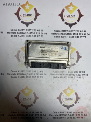 TOYOTA YARIS CIKMA MOTOR BEYNI 0261206882_89661-0D011