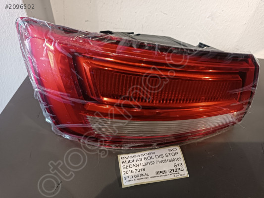 AUDİ A3 SOL DIŞ STOP SEDAN 2016 2018 LLM152 714081680103 8V5