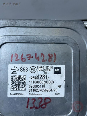 67R010386 12674281 OPEL ASTRA K ÇIKMA MOTOR BEYNİ