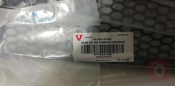 FİAT PALİO ÖN TAMPON IZGARA YAN SANAYİ SIFIR 51703148