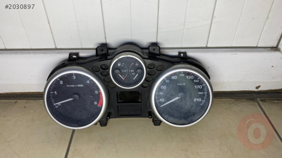 Peugeot 206 gösterge saati-klima kontrol ünitesi-göğüs saati