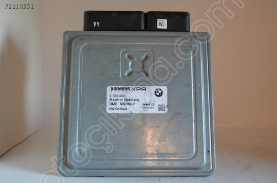 7583225 5WK93643 72150505 MOTOR BEYNİ BMW E87 E90 MSD80.2