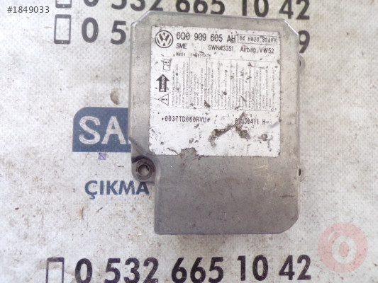 ÇIKMA VW CADDY AİRBAG BEYNİ 6Q0909605AH , 6Q0 909 605 AH