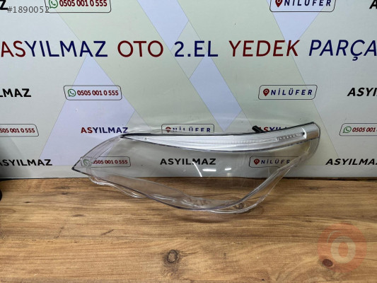 BMW 5 SERİSİ E60 SOL FAR CAMI SİNYAL LEDLİ ÜSTÜNDE SIFIR