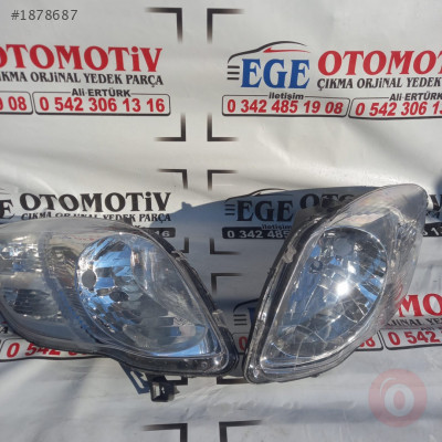 2006/2008 TOYOTA YARİS SAĞ SOL FAR ORJİNAL