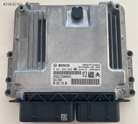 Peugeot 3008 Motor Beyni 0281033849 EDC17C60 9822917680