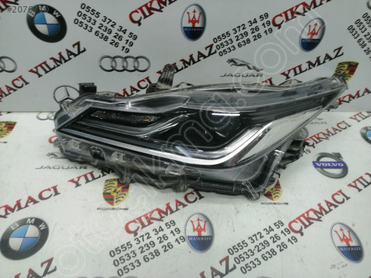 Toyota coralla hybrid sol full Led far çıkma yedek parça