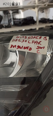 SKODA SÜPER B SOL FAR DÜZ 2016 2019 3V1941015D
