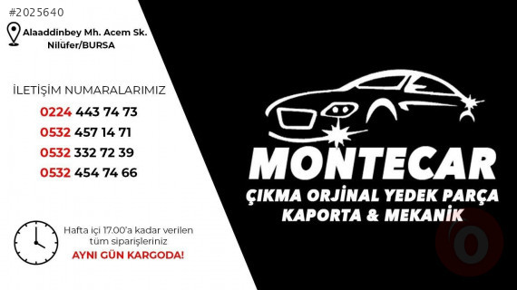 TOYOTA COROLLA AE101 SAĞ STOP YAN SANAYİ ÇIKMA MONTECAR