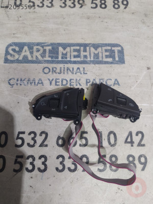 ÇIKMA SKODA OCTAVİA RAPİD SÜPER B FABİA DİREKSİYON TUŞ TAKIM