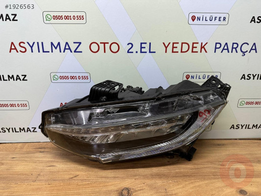 HONDA CİVİC SOL FAR FULL LED HATASIZ ORJİNAL