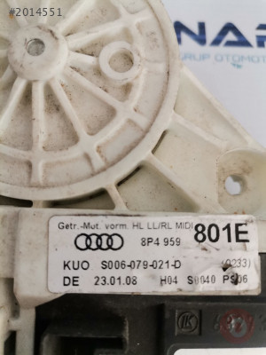 8P4959801E AUDİ A3 CAM BEYNİ VE MOTORU 2008/2013