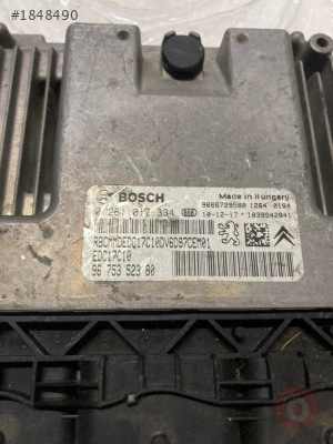 Peugeot Partner 1.6HDI 9675352380 0281017334 EDC17C10