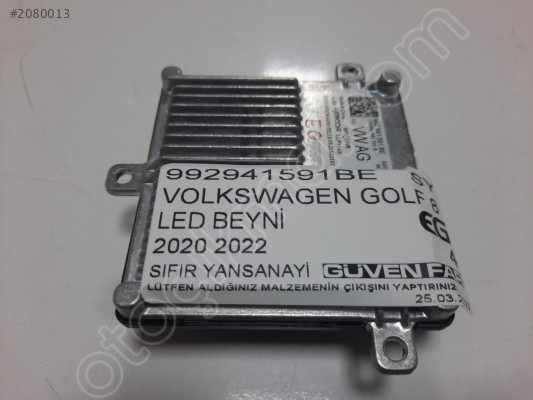 VOLKSWAGEN GOLF 8 LED BEYNİ 2020 2022 992941591BE SY