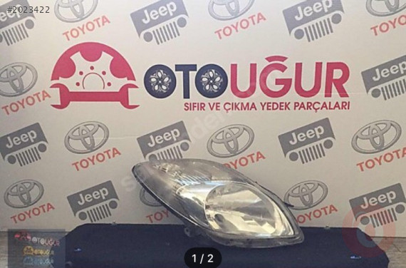 2009-2011 MODEL TOYOTA YARİS ÇIKMA FAR
