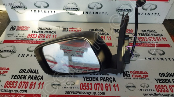 NİSSAN NAVARA SOL DİKİZ AYNASI SİNYALLİ SIFIR D40 2010-2012