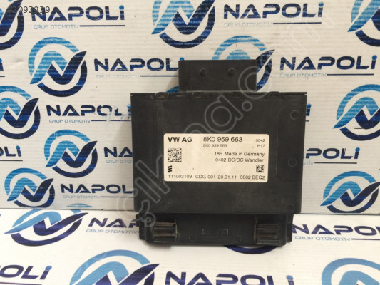 8K0959663  AUDİ A3 VOLTAJ DÖNÜŞTÜRÜCÜ KONTROL ÜNT 2008/2018