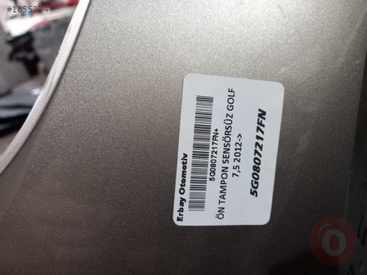GOLF 7,5 ÖN TAMPON HATASIZ BOYALI ÇIKMA PARÇA