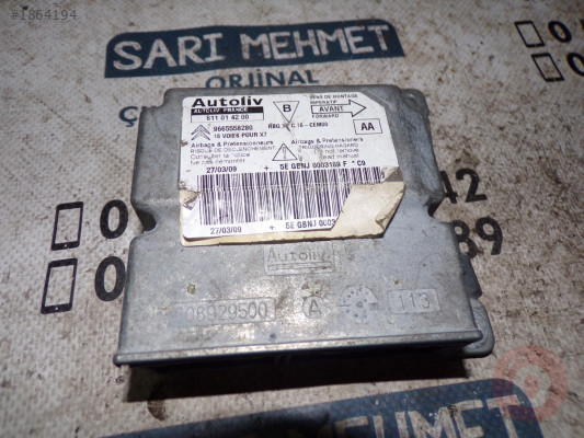 ÇIKMA 9665558280 CİTROEN C5 AİRBAG BEYNİ