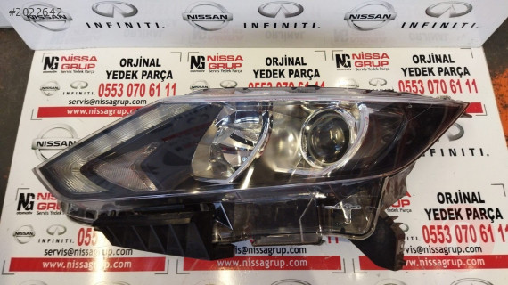 NİSSAN QASHQAİ SOL FAR ZENONSUZ ÇIKMA PARÇA J11 2014-2016