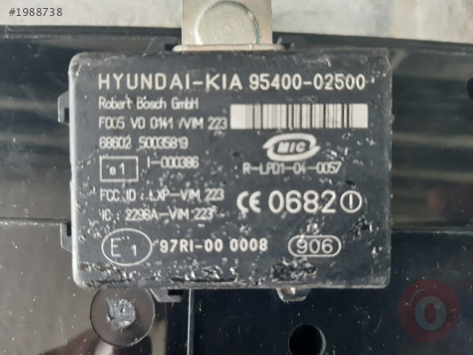 95400 02500,KİA KONTROL ÜNİTESİ,95400 02500 KİA İMMOBİLİZER