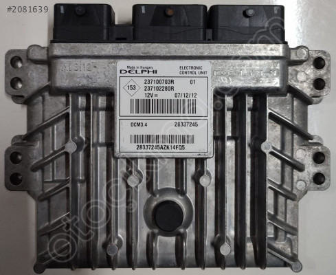 237100703R 237102280R DCM3.4 DACİA DUSTER MOTOR BEYIN