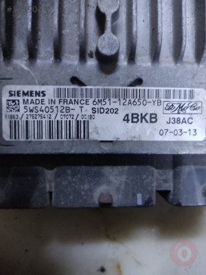6M51-12A650-YB 5WS40512B-T FİESTA 1.4TDCI ÇIKMA MOTOR BEYNİ