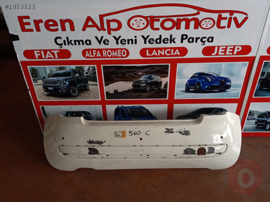 FİAT 500C BEYAZ RENK ÇIKMA ARKA TAMPON ORJİNAL